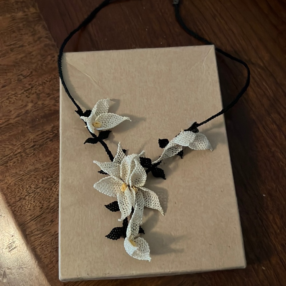 Hand woven necklace